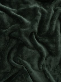 Deka mikroplyš Exclusive 150 × 200 cm – Laura tmavo zelená