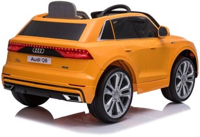 Detské elektrické autíčko na diaľkové ovládanie BestBerg BBCC-70O - Audi Q8 / od 3 rokov / nosnosť 30 kg / oranžová