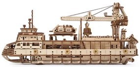 Ugears - 3D drevenené mechanické puzzle Výzkumná loď