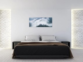 Obraz - Stromy v hmle (120x50 cm)