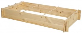 Vyvýšený záhon s mriežkou 80x148 cm, drevený, borovicové drevo