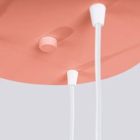 Sollux SL.1755 - Luster na lanku HALO 3xG9/8W/230V pr. 25 cm ružová