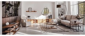 TV stolík v dekore duba v prírodnej farbe 150x44 cm Abilen - Kave Home