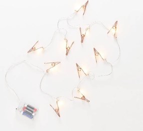 CLIP COUTURE LED Svetelná reťaz s USB s klipsami 10 svetiel