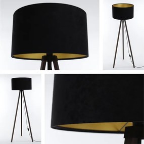 Stojacia lampa STANDART 1xE27/60W/230V čierna/hnedá