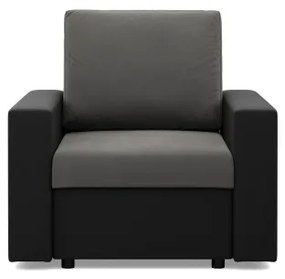 Kreslo LUNA popolové / čierne