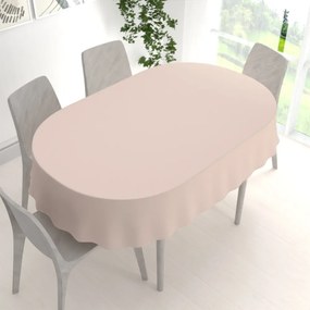 Biante Dekoračný oválny obrus Rongo RG-089 Svetlo béžový 120x160 cm