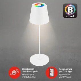 Briloner 7559016-LED RGB stolná lampa COLORIS 3,5 W/5 V IP44 2000 mAh Wi-Fi Tuya