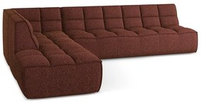 Vínovočervená modulárna rohová pohovka (variabilná) Kalai – Makamii