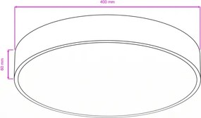 Brilagi - LED kúpeľňové stropné svietidlo POOL LED/36W/230V pr. 40 cm IP54 chróm