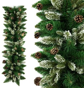 Girlanda Smrek so šiškou a 3D vetvičkami 100 cm