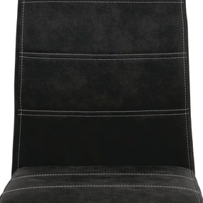 BONTEC Jedálenská stolička, čierna, látka, HC-483 BK3 Farba: Hnedá