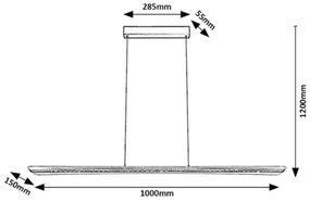 Rabalux 72026 - LED luster na lanku NORAEL LED/40W/230V 3000K