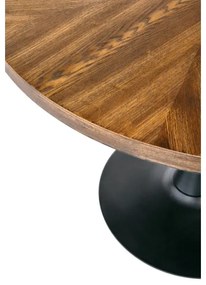 Jedálenský stôl CARMELO 75x100 cm čierna/hnedá