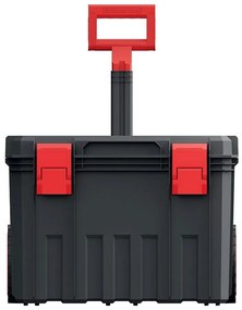 Kufor s kolieskami C, držiak na náradie, prepážky, čierna