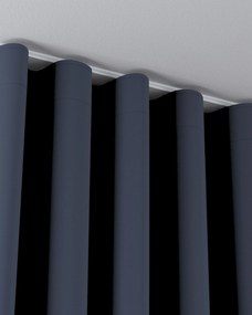 Zaves s riasením WAVE farba produktu tmavomodrá látka zatemňovacia