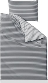 Povlečení z Renforcé bavlny CAPRIVI šedé knoflík Rozmer obliečky: 70 x 90 cm | 140 x 220 cm
