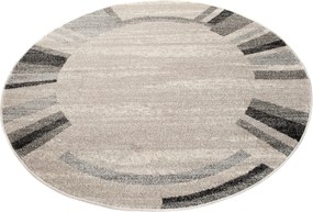 TA Koberec 3443A BÉŽOVÉ SÁRÍ KOLESO B1X Rozmer: 200x200 cm