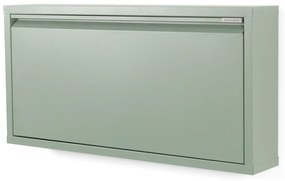 Sivozelená kovová výklopná skrinka na topánky 75x37,5x12,5 cm Billy – Spinder Design