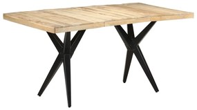 Jedálenský stôl 160x80x76 cm surové mangovníkové drevo