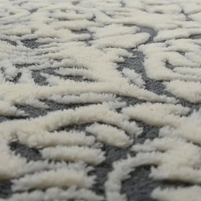 Tutumi Barcelona, plyšový 3D koberec 140x200cm, šedá, SHG-04004