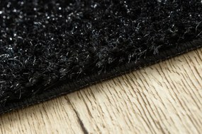 Sada kúpeľňových koberčekov SYNERGY glamour / lurex, čierna