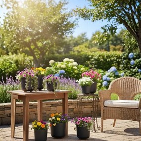 Plastový květináč na nožičkách Terra - výber z 6 prevedení