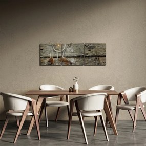 Obraz - Lapač snov (s hodinami) (90x30 cm)