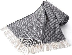 Pléd so strapcami LADA tmavo šedý 150 x 200 cm