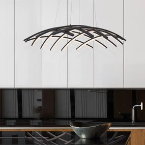 LED luster Gropius 81 čierne
