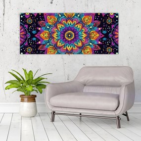 Obraz - Kaleidoskopická mandala (120x50 cm)