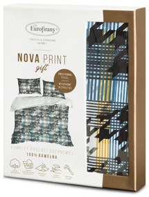 SATÉNOVÉ OBLIEČKY MANDY 160X200 CM, 2KS 70X80 CM VZOROVANÉ