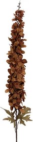 Dekorácia umelá kvetina ostrôžka Delphinium s hnedým kvetom - 8*8*124 cm