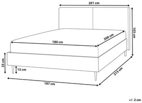 Manželská posteľ 180 cm Limza (hnedá). Vlastná spoľahlivá doprava až k Vám domov. 1080945