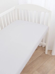 Jersey plachta do postieľky Classic 70 x 140 cm – svetlo sivá