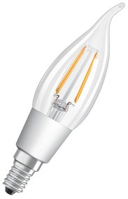 LED žiarovka E14 4W teplá biela stmievateľná číra