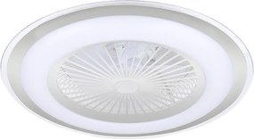 Stropné LED svietidlo Zephyr, 1x LED 48w, 3000-6000k, s, s ventilátorom a ovládačom