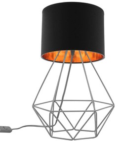 Stolová lampa SHADE, 1x textilné tienidlo (výber zo 4 farieb), (výber z 3 farieb konštrukcie), G