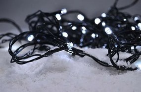 Solight Svetelná vonkajšia reťaz 50 LED s časovačom, 5 m, studená biela