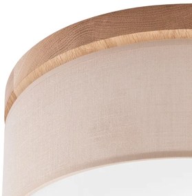 Brilagi - LED Stropné svietidlo BELLADONNA 2xE27/15W/230V pr. 40 cm béžová/dub