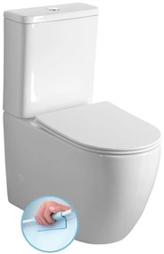 Sapho Sapho, INFINITY RIMLESS WC kombi misa s nádržkou, spodný/zadný odpad, biela, PC105WR