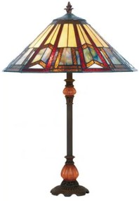 Kolekcia vitrážové Tiffany lampy vzor PYRAMIDE