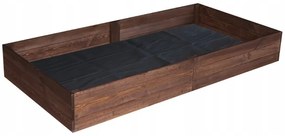 Prírodný impregnovaný vyvýšený drevený záhon 200 x 100 x 27 cm