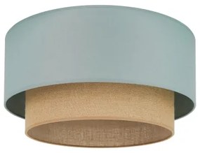 Duolla - Stropné svietidlo BOHO 1xE27/15W/230V pr. 45 cm zelená/hnedá