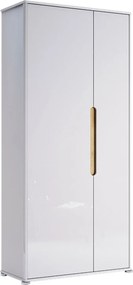 Predsieňová skriňa 90 cm biely lesk Stella
