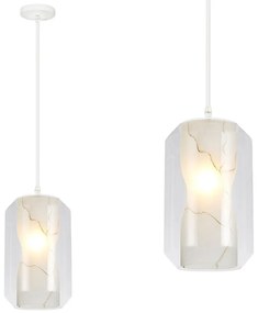 Toolight - závesné svietidlo MARBLE E27 60W APP909-1CP, mramorový efekt, OSW-06675