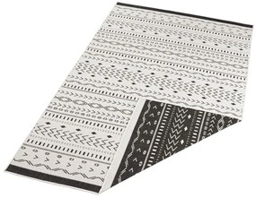 NORTHRUGS - Hanse Home koberce Kusový koberec Twin Supreme 103438 Kuba black creme – na von aj na doma - 80x250 cm