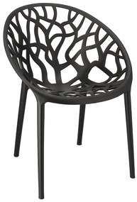 Dekorstudio Balkónové sedenie ALBERO čierne - 2x stolička + 1x stôl