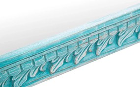 furniture-nabytek.cz - Masívne zrkadlo Santa Cruz z mango dreva, modré – 80×60 cm
