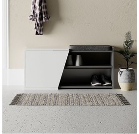 Botník Tinasa (antracit + biela). Akcia -17%. Vlastná spoľahlivá doprava až k Vám domov. 1094601